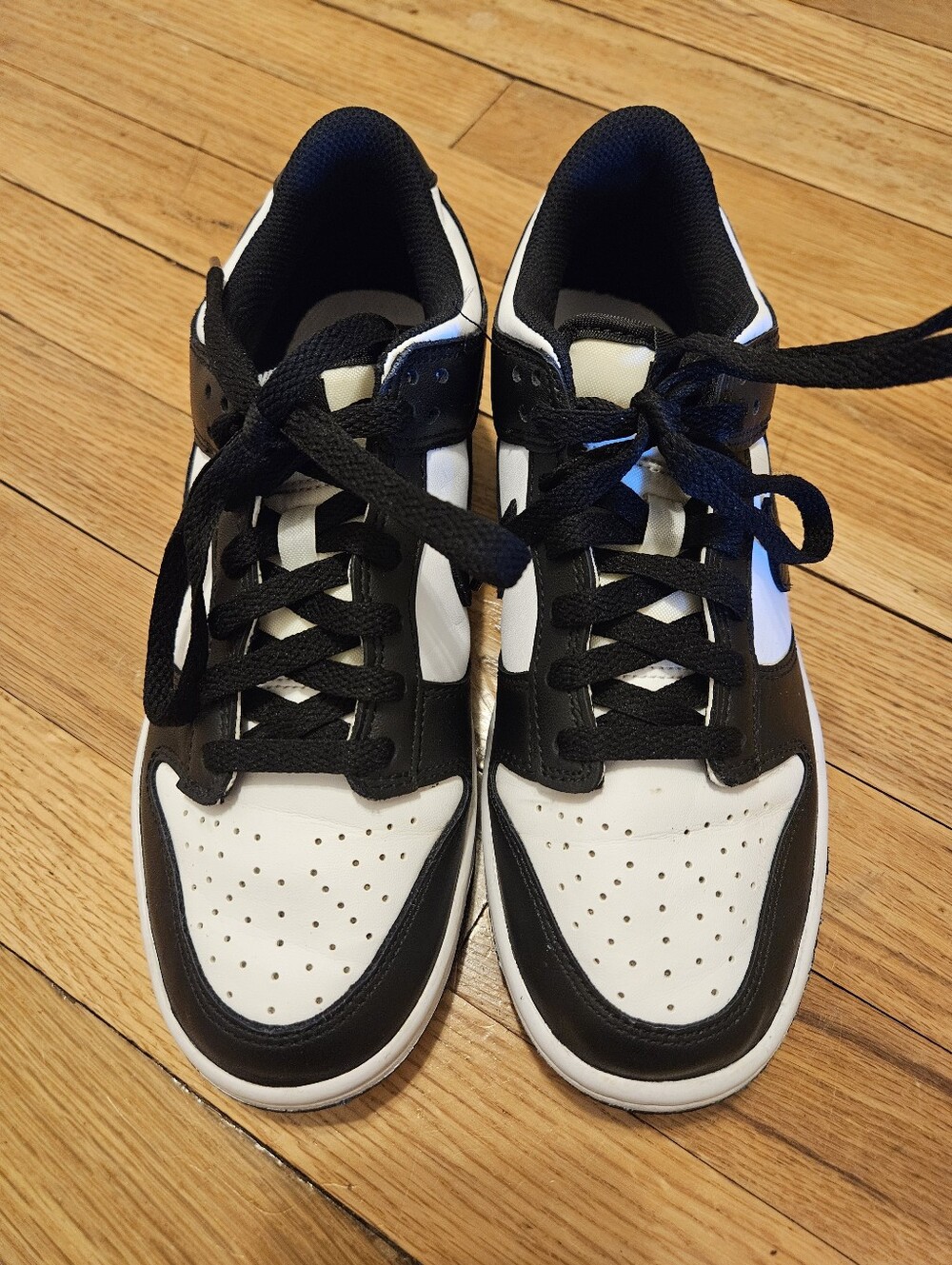 Youth Black & White Nike Dunks